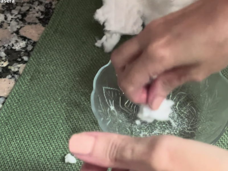 se extrae policarbonato de sodio del algodón de un pañal