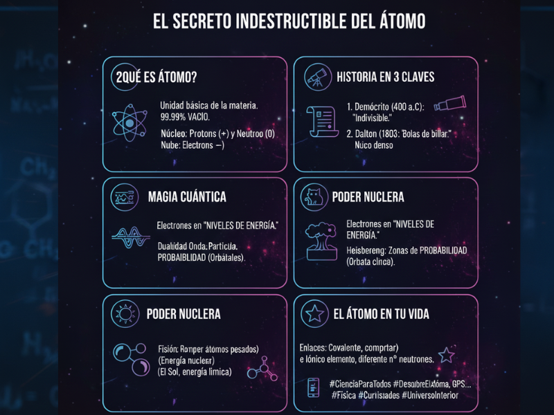 infografia del atomo