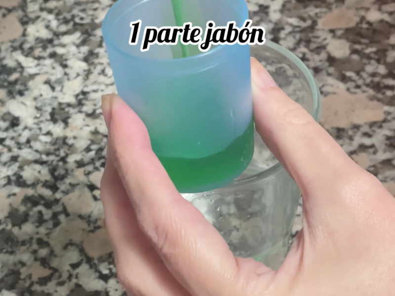 una parte jabón