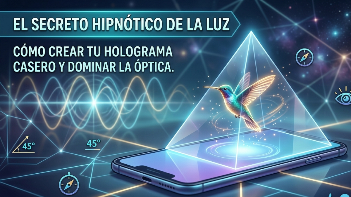 Cómo crear un holograma casero. El fantasma de Pepper.